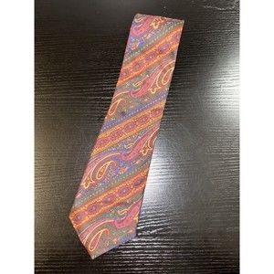 Vintage Foxtrot America Cotton Tie Patched Square Made in America Men’s